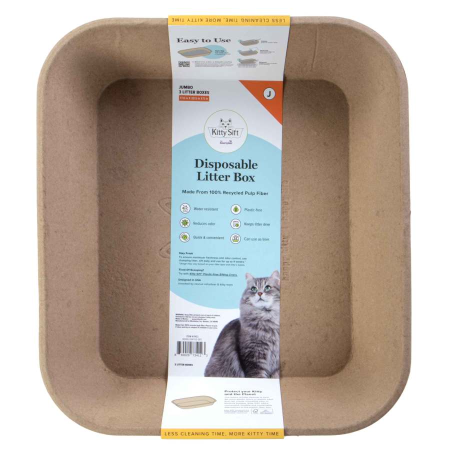 SmartyKat Kitty Sift Disposable Cat Litter Box 1ea/3 pk, Jumbo-