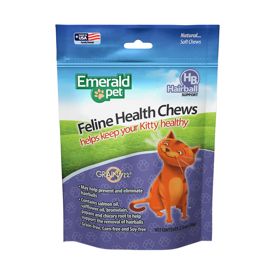 Emerald Pet Hairball Formula Chicken Flavor Cat Chews 1ea/2.5 oz-