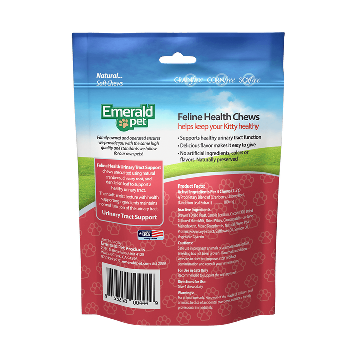 Emerald Pet Urinary Tract Support Feline Healthy Cat Chews 1ea/2.5 oz-