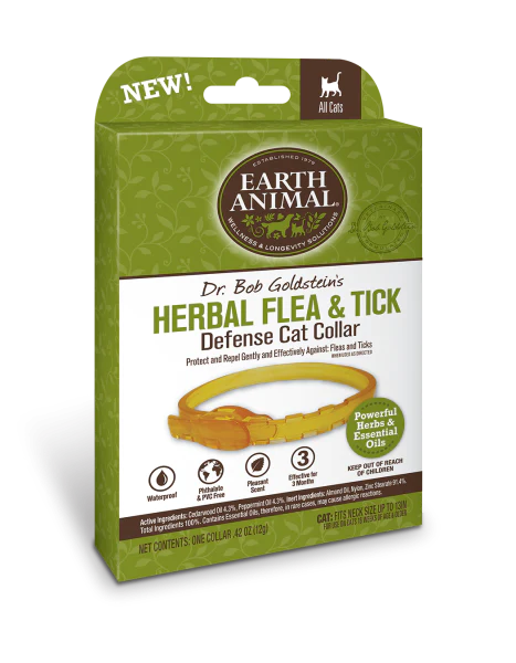 Earth Animal Herbal Flea and Tick Collar For Cats-