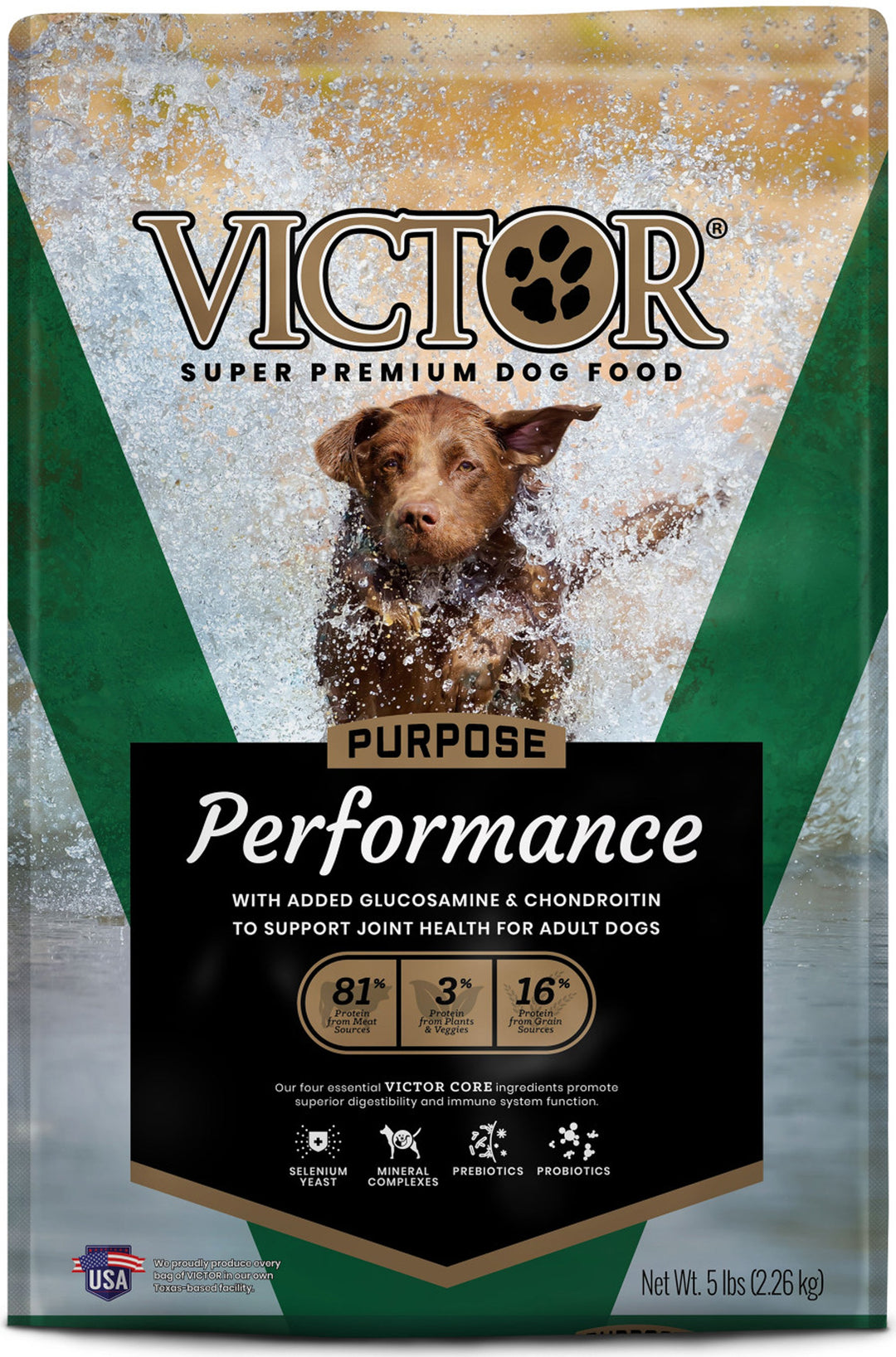 Victor Super Premium Dog Food Purpose Performance Dry Dog Food Beef 1ea/5 lb