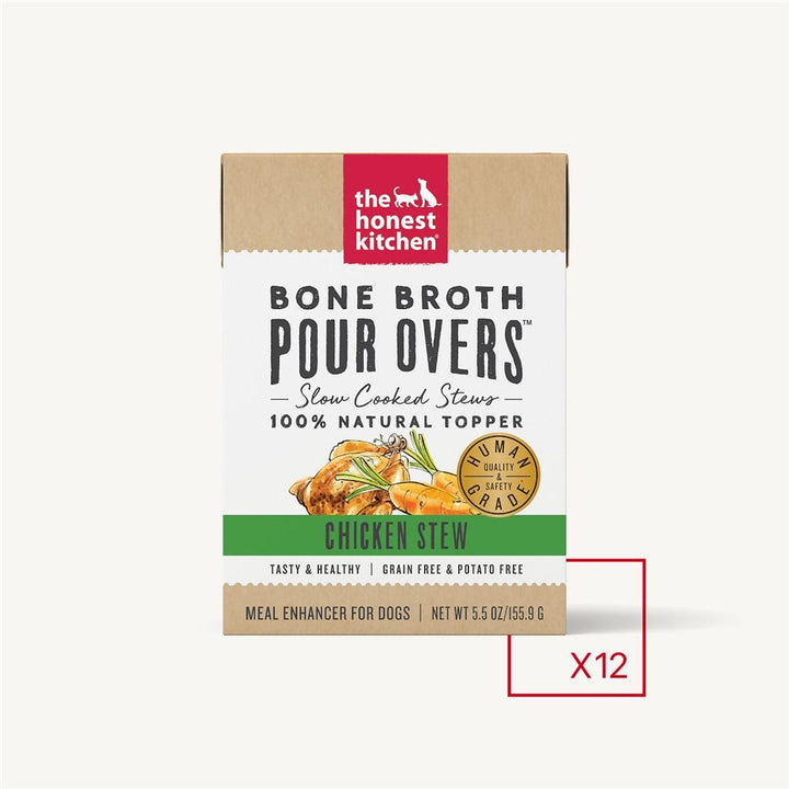 The Honest Kitchen Dog Pour Bone Broth Chicken 5.5oz. (Case of 12)