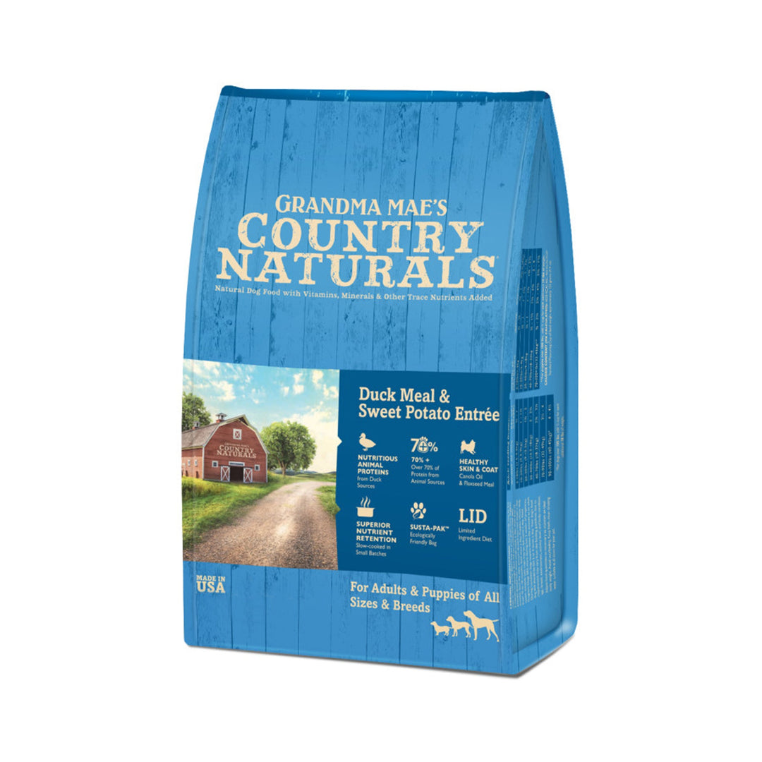 Grandma Mae's Country Naturals Dry Dog Food Duck Meal & Sweet Potato 1ea/25 lb