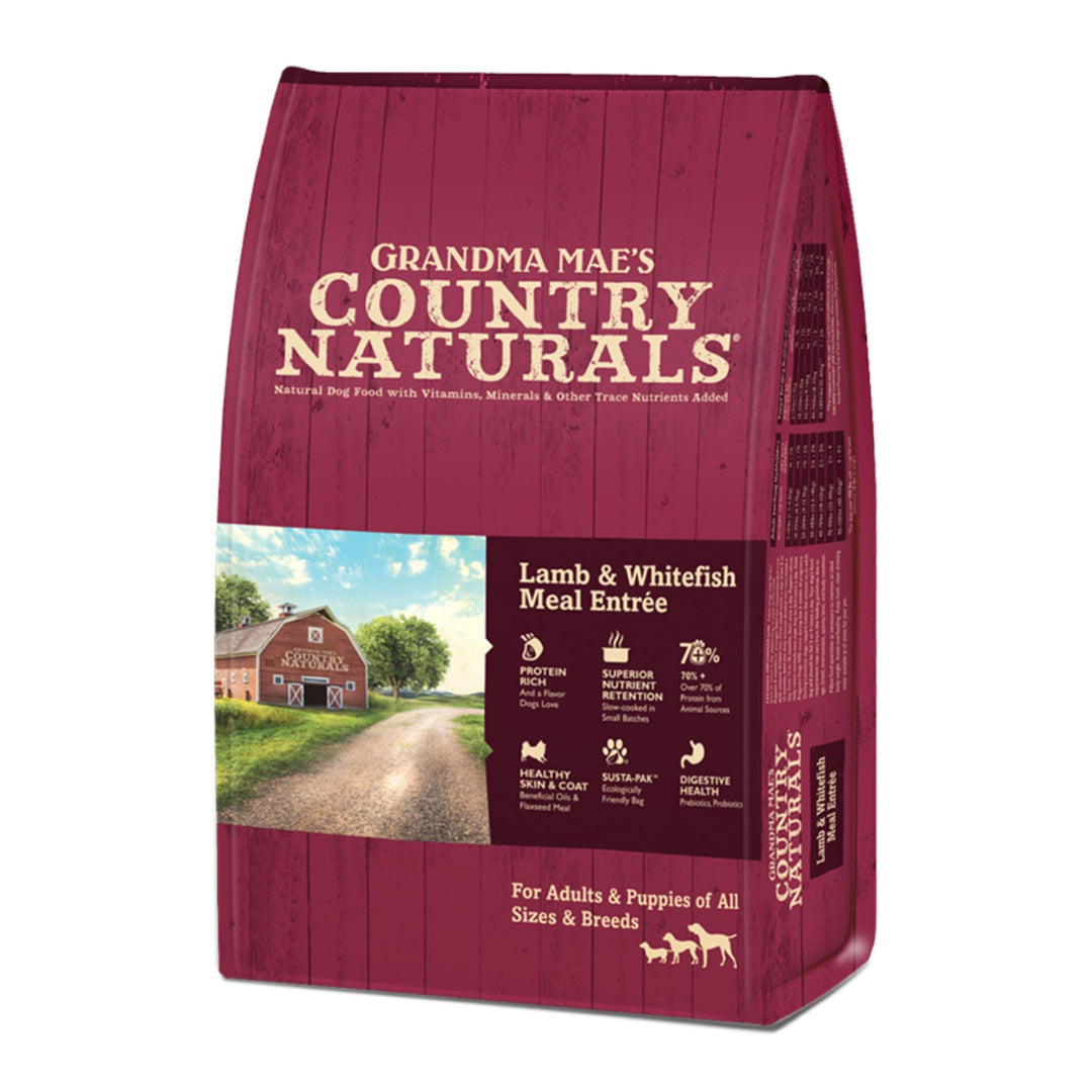 Grandma Mae's Country Naturals Dry Dog Food Lamb & Whitefish Meal 1ea/25 lb