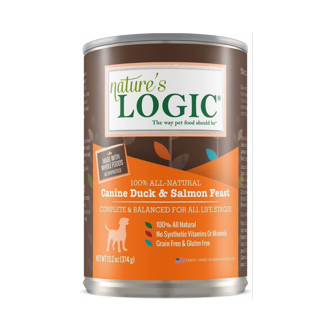 Natures Logic Dog Duck Salmon 13.2oz. (Case of 12)