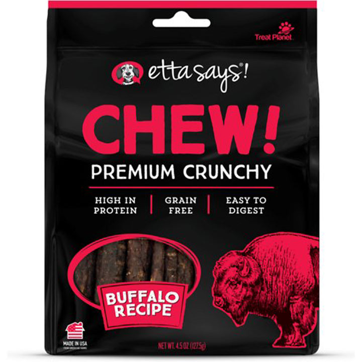 Etta Says! Chew! Premium Crunchy Dog Treats Buffalo 1ea/4.5 oz-