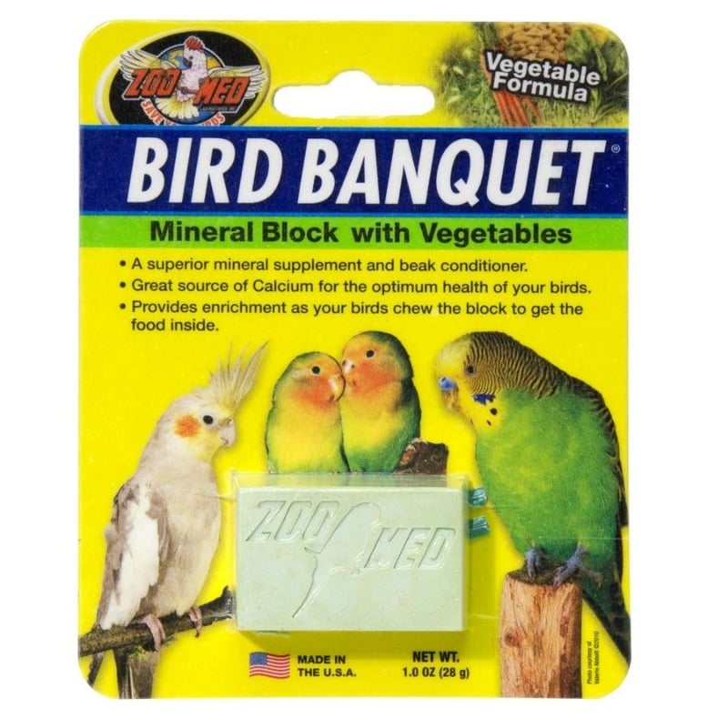 Zoo Med Bird Banquet Vegetable Block - 1 count-