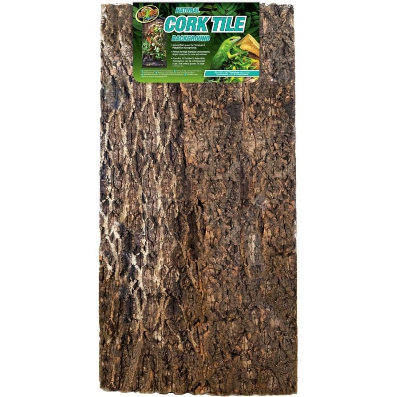 Zoo Med Natural Cork Tile Terrarium Background - 18" x 36"-