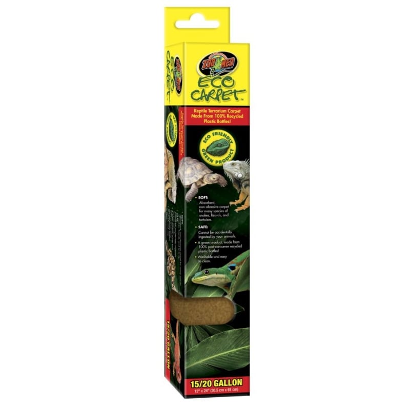 Zoo Med Eco Carpet Reptile Carpet - Tan - 15/20 gal (12" x 24")-