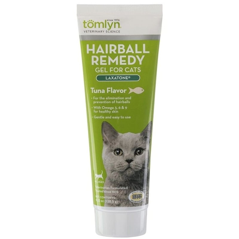 Tomlyn Laxatone Gel Hairball Remedy Tuna Flavor For Cats - 4.25 oz-