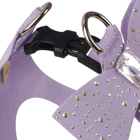 Silver Stardust Tail Bow Step In Harness-Pretty Pastels-