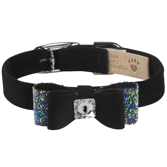 Aurora Borealis Crystal Stellar Big Bow Collar-