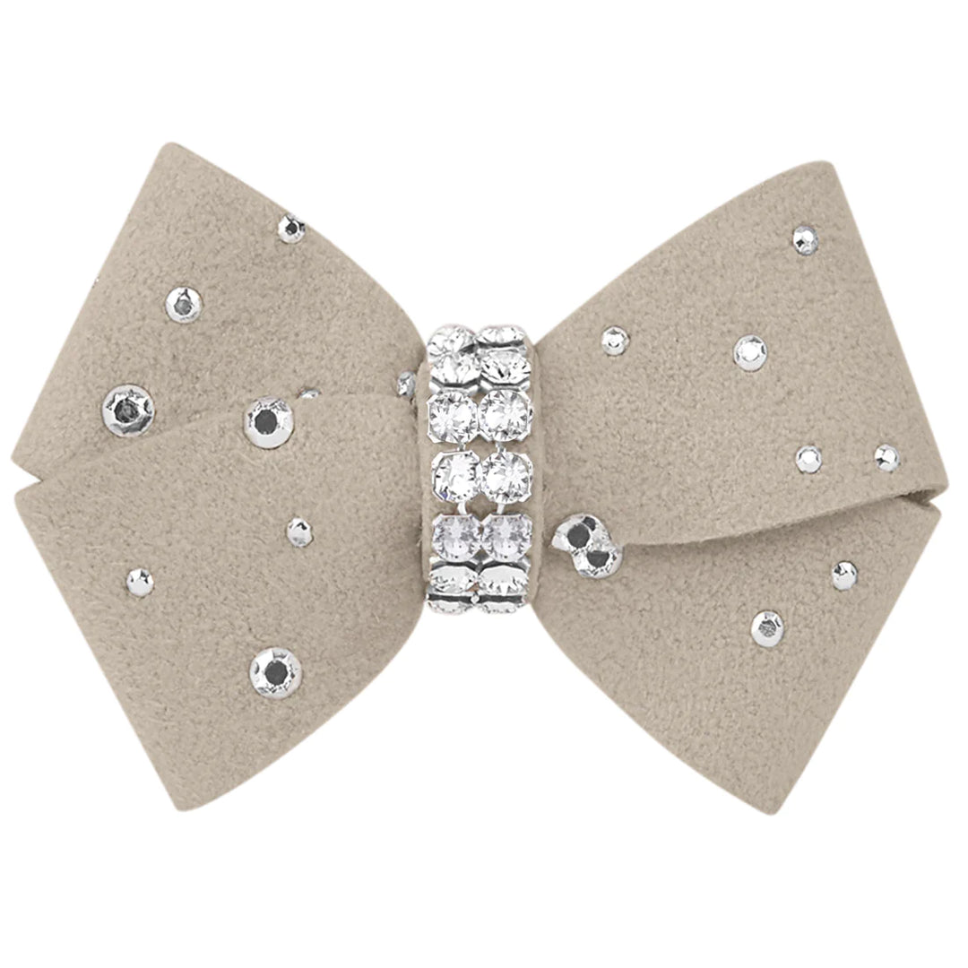 Nouveau Bow Hair Bow with Silver Stardust-