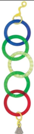 JW Pet Insight Olympic Rings Bird Toy-1 count-