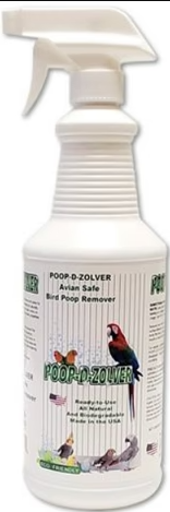 AE Cage Company Poop D Zolver Bird Poop Remover Lime Coconut Scent-32 oz-