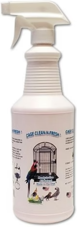 AE Cage Company Cage Clean n Fresh Cage Cleaner Fresh Peppermint Scent-32 oz-