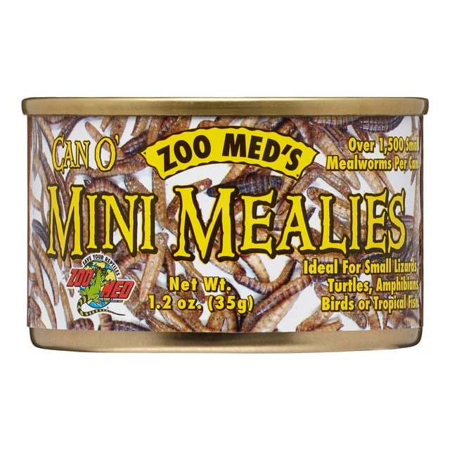Zoo Med Can O' Mini Mealies Reptile Wet Food 1ea/1.2 oz-