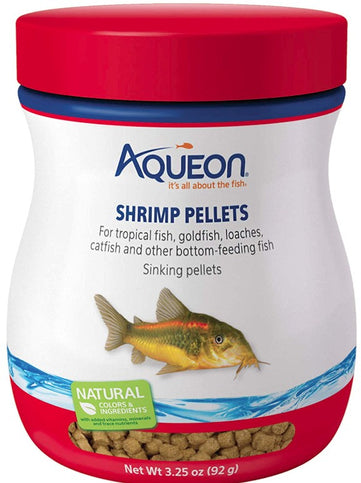 Aqueon Shrimp Pellets Fish Food Sinking Pellets for Tropical Fish and Bottom Feeders-