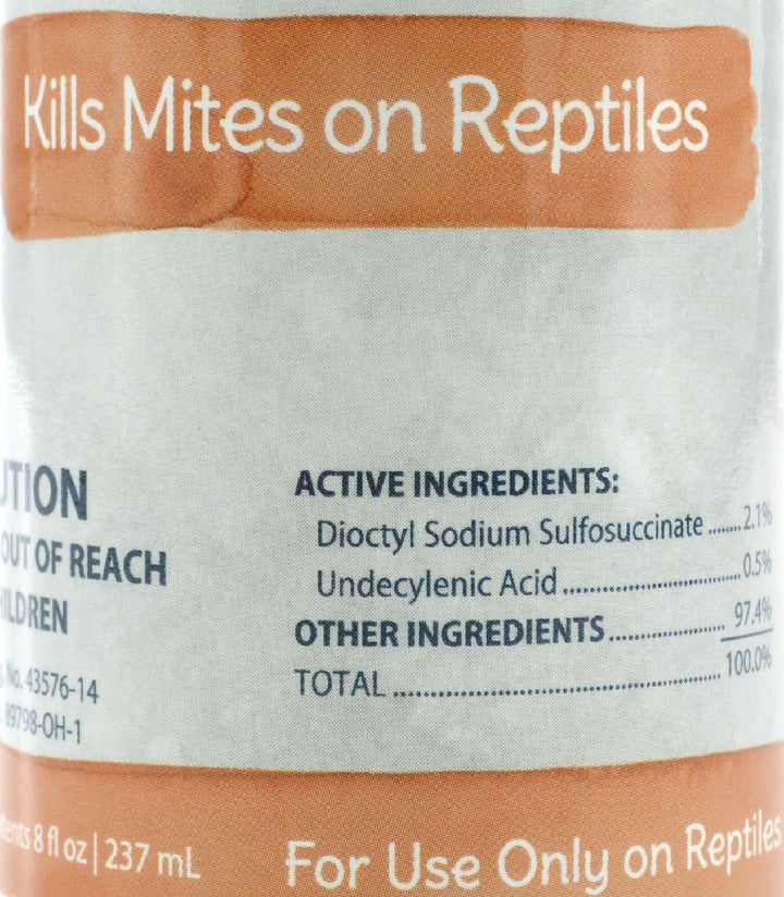 Miracle Care Reptile Spray - Kills Mites on Reptiles - 8 oz-