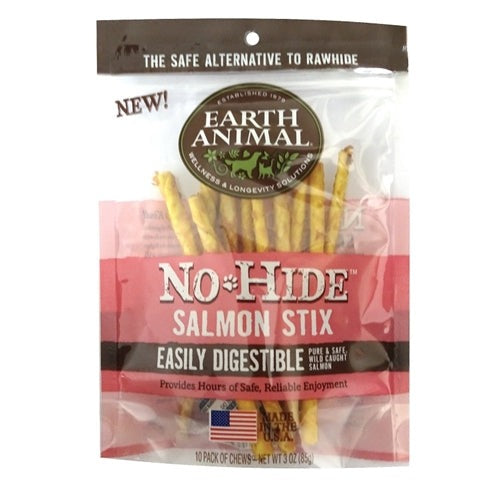 Earth Animal No Hide Salmon Chews Dog Treats-