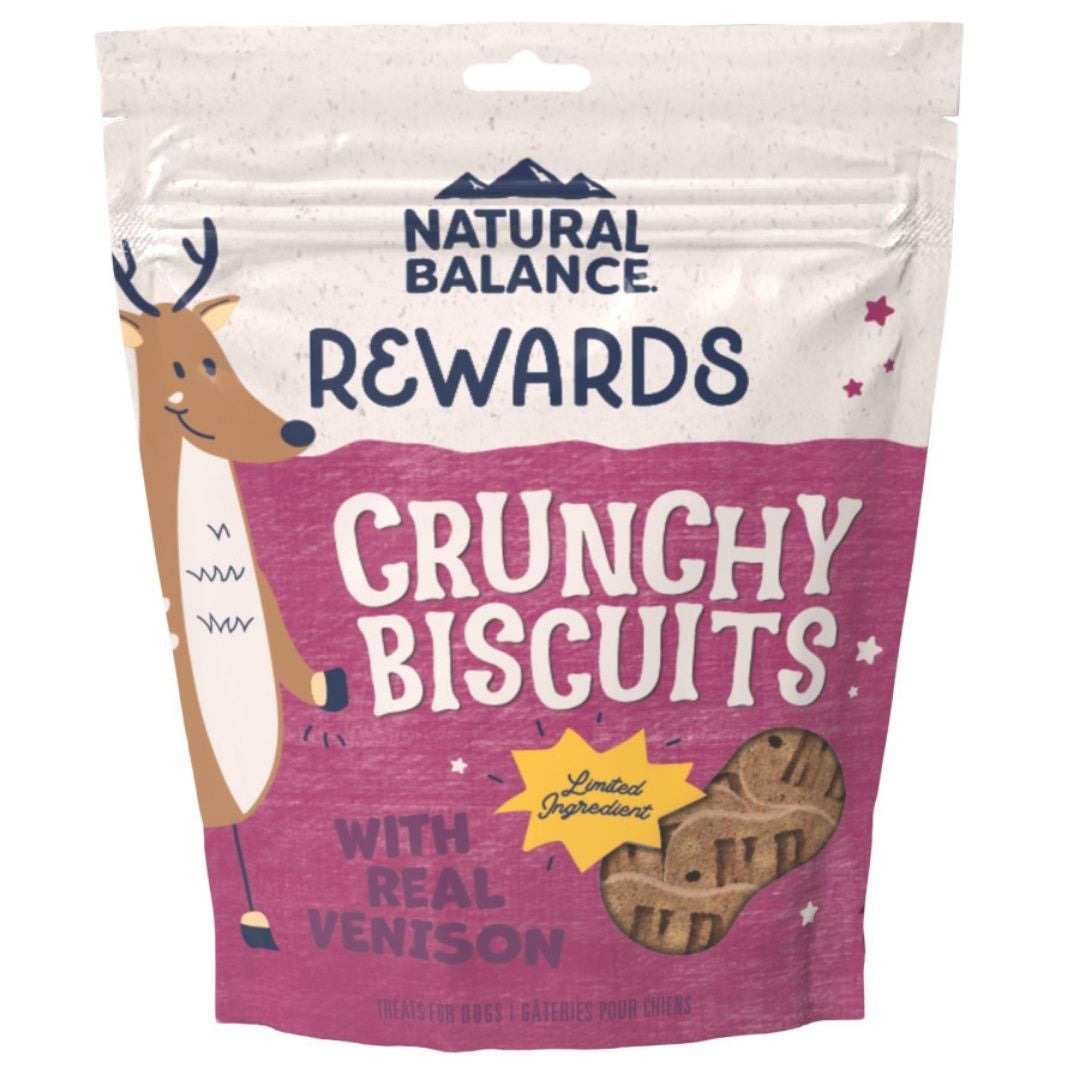 Natural Balance Pet Foods Rewards Crunchy Biscuits Dog Treats Venison 1ea/28 oz-