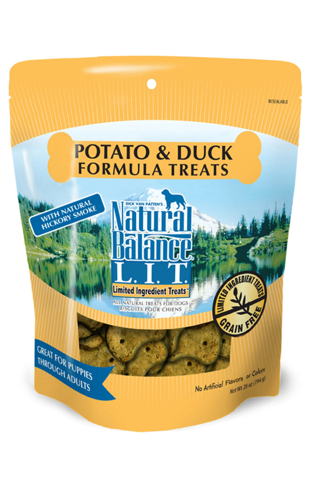 Natural Balance Pet Foods Rewards Crunchy Biscuits Small Breed Dog Treats Duck & Potato 1ea/28 oz-