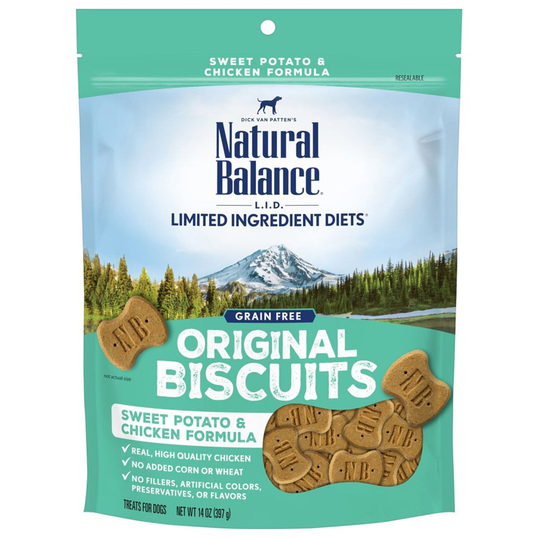 Natural Balance Pet Foods Rewards Crunchy Biscuits Small Breed Dog Treats Chicken & Sweet Potato 1ea/14 oz-