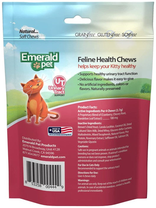 Emerald Pet Feline Health Chews Urinary Tract Support - 2.5 oz-