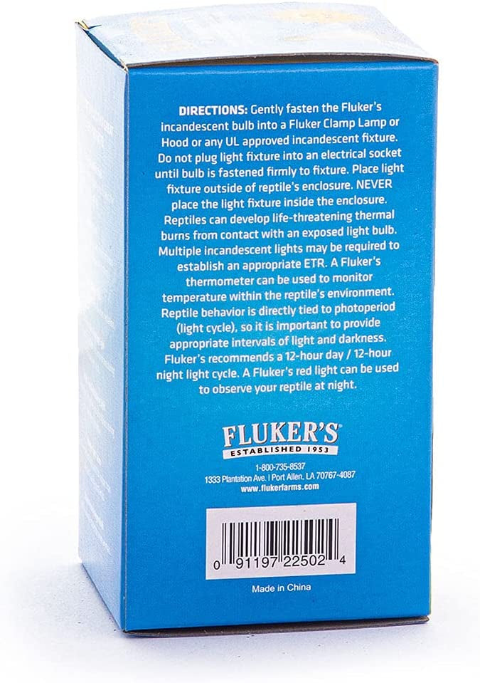 Flukers Neodymium Incandescent Full Spectrum Daylight Bulbs for Reptiles - 75 watt-