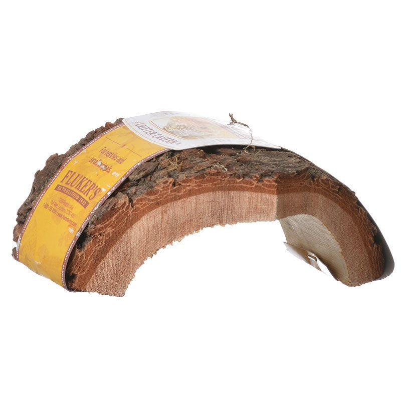 Flukers Critter Cavern Corner Half-Log Small - 1 count-