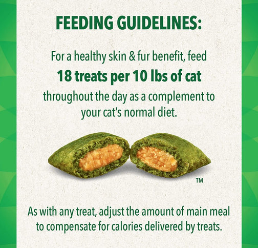 Greenies Feline SmartBites Skin and Fur Health Salmon Flavor Cat Treats-