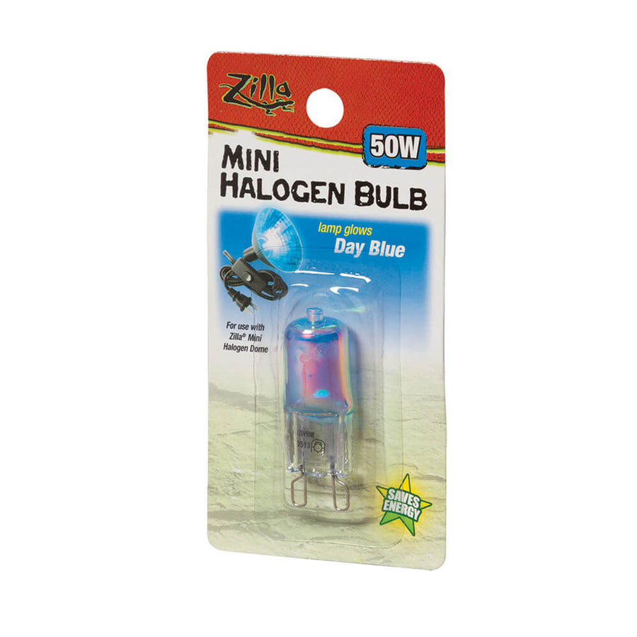 Zilla Light & Heat Mini Halogen Bulbs Day Blue 1ea/50 W-