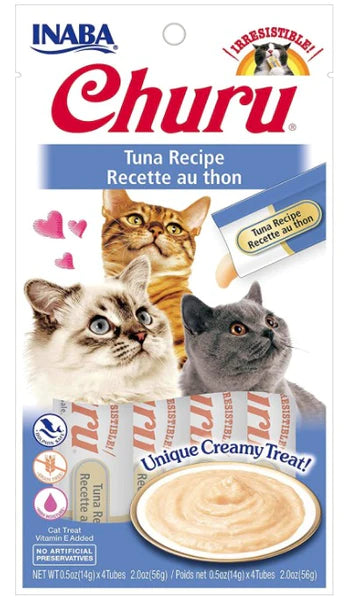 Inaba Churu Tuna Recipe Creamy Cat Treat-4 count-