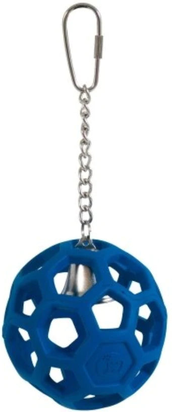 JW Pet Insight Pet Hol-ee Roller Rubber Parrot Toy Assorted Colors-