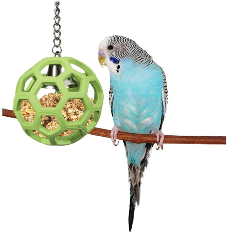 JW Pet Insight Pet Hol-ee Roller Rubber Parrot Toy Assorted Colors-