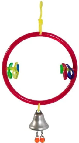 JW Pet ActiviToys Ring Clear with Bell for Parakeets, Canaries, Finches and Similar Sized Birds-