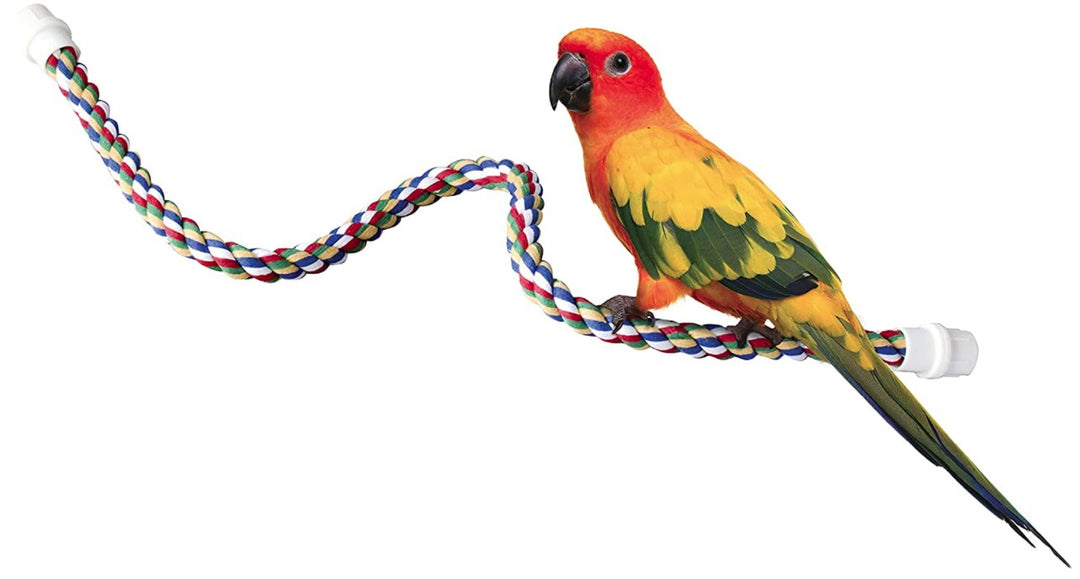 JW Pet Flexible Multi-Color Comfy Rope Perch 32in. - Medium 1 count-