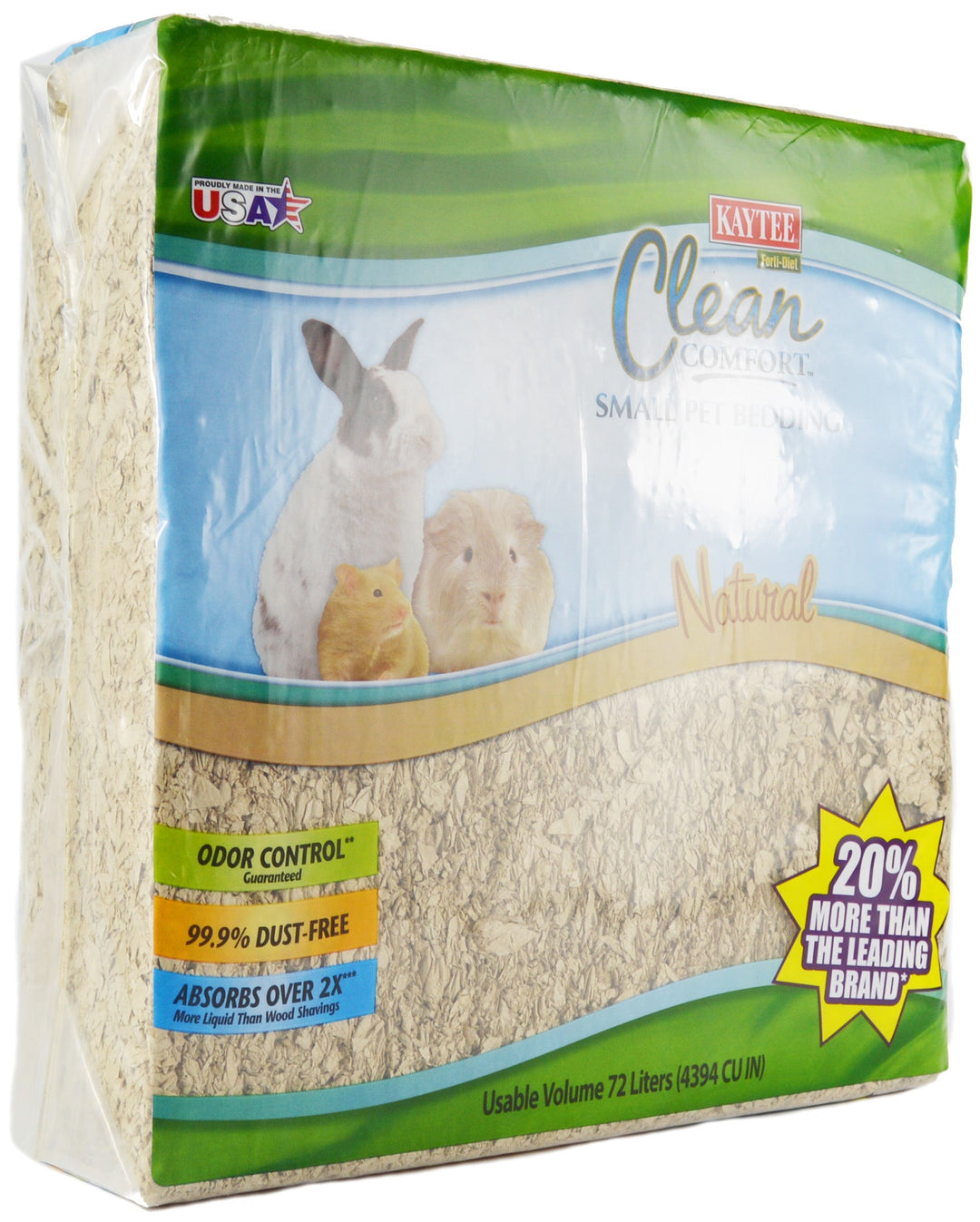 Kaytee Natural Clean Comfort Bedding - 72 Liter-