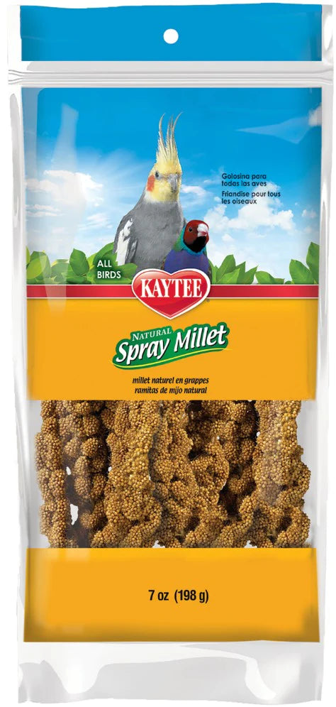 Kaytee Natural Spray Millet for All Birds-7 oz-