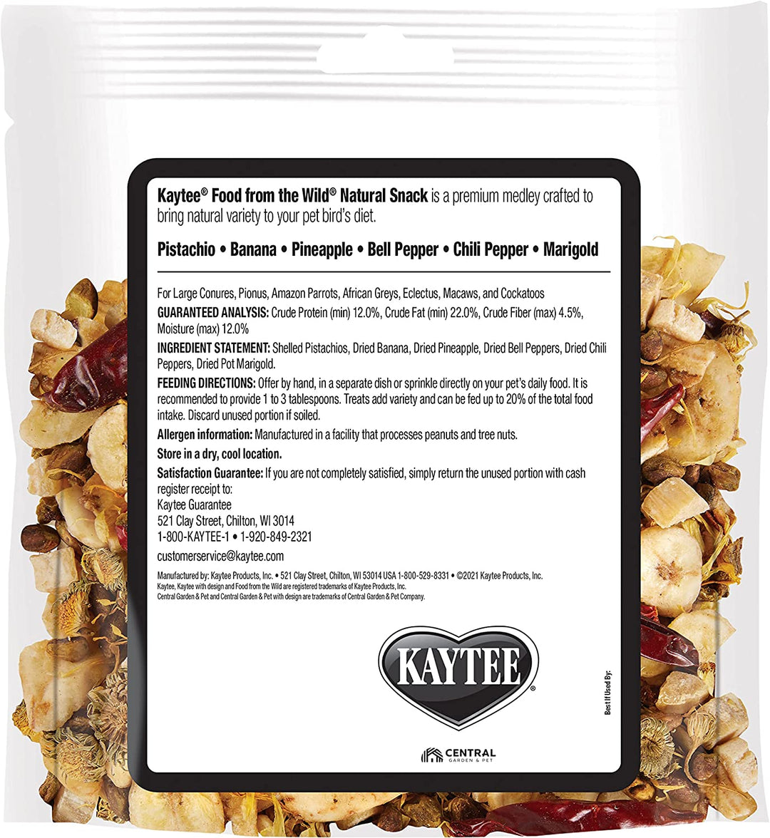 Kaytee Food From the Wild Natural Snack for Large Birds - 3 oz-