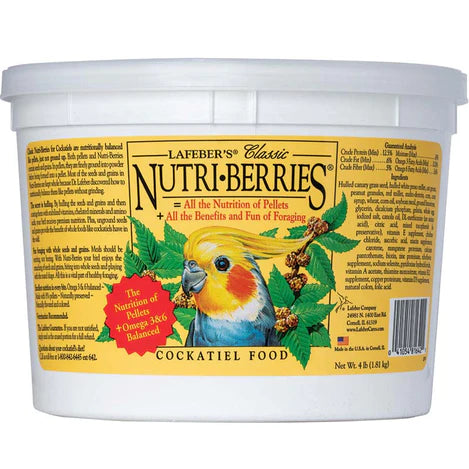 Lafeber Classic Nutri-Berries Cockatiel Food-4 lb-