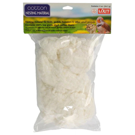 Lixit Cotton Nesting Material-2 oz-