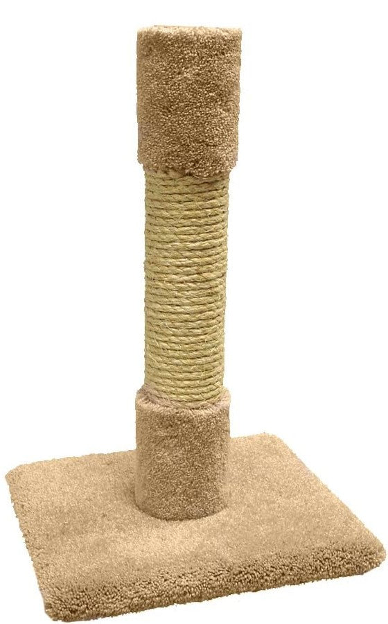 Classy Kitty Cat Decorator Scratching Post - Carpet & Sisal - 20in. High-