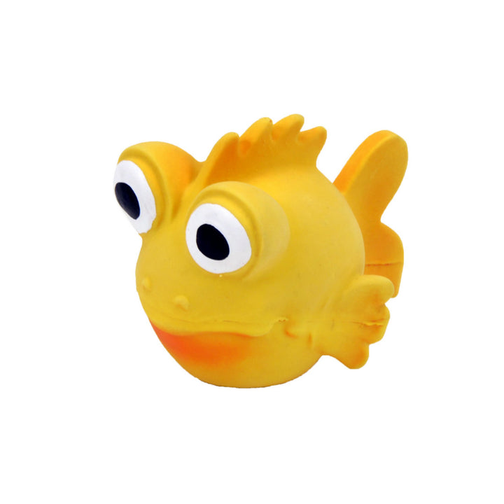 Rascals Latex Dog Toy Goldfish 3.5 in-