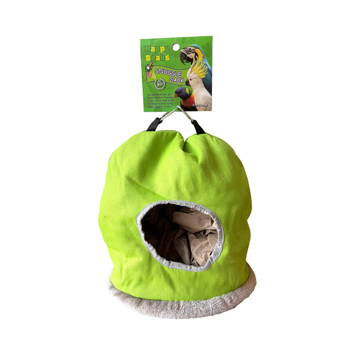 A & E Cages Happy Beaks Snuggle Sack Bird Hut Assorted 1ea/XL-