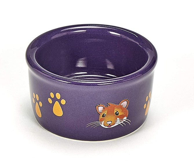 Kaytee Paw Print & Hamster Face Crock - 1 count-