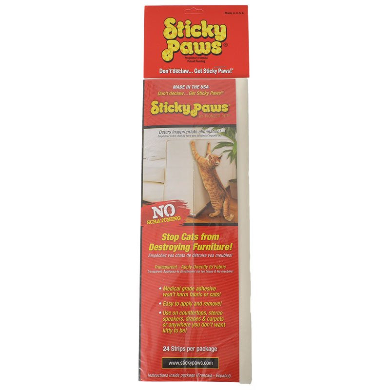 Pioneer Pet Sticky Paws Furniture Strips - 24 ct-