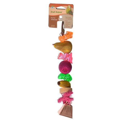 Penn Plax Bird Life Fruit-Kabob Wood Treat Bird Toy-Small - 1 count-