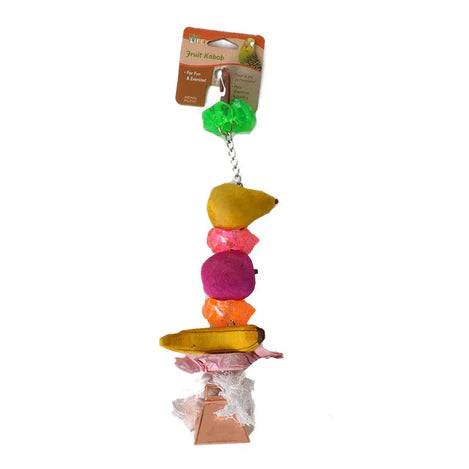 Penn Plax Bird Life Fruit-Kabob Wood Treat Bird Toy-Large - 1 count-