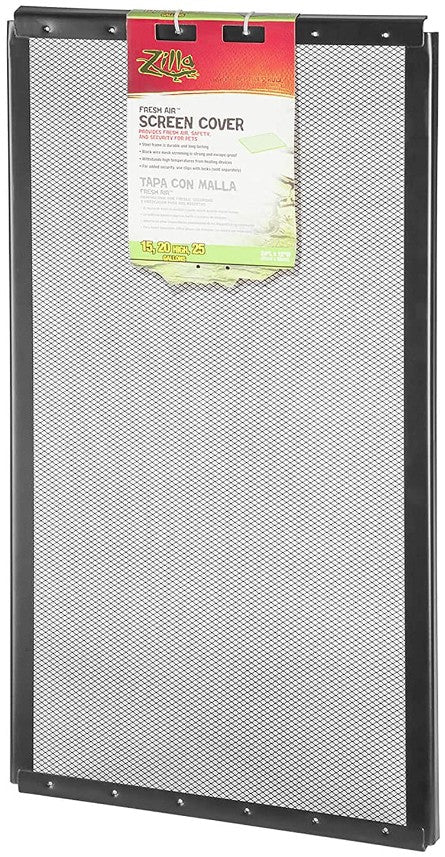 Zilla Fresh Air Fine Mesh Screen Cover - 15-20 Gallon Tank (24" Long x 12" Wide)-